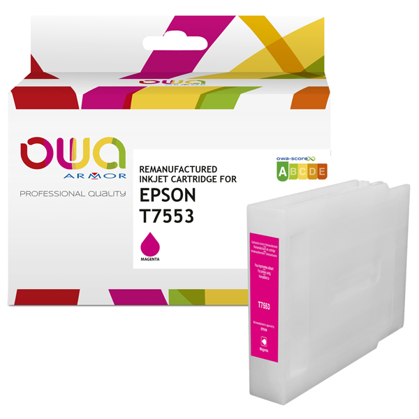 MD_ARMK20769 Armor - Cartuccia Compatibile per Epson T7553 - Magenta - C13T755340 - immagine 1
