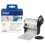 Brother - Rotolo 100 Etichette CD diametro 58mm - Nero/Bianco - DK-11207