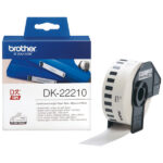 Brother - Rotolo etichetta continua - carta adesiva - Nero/Bianco - 29mm x 30,48mt - DK- 22210