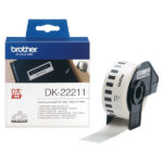 Brother - Nastro adesivo - in pellicola - Nero/Bianco - 29mm x 15,24mt - DK-22211