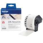 Brother - Rotolo nastro - in carta non adesiva - Nero/Bianco - 54mm x 30,48mt - DK-N55224
