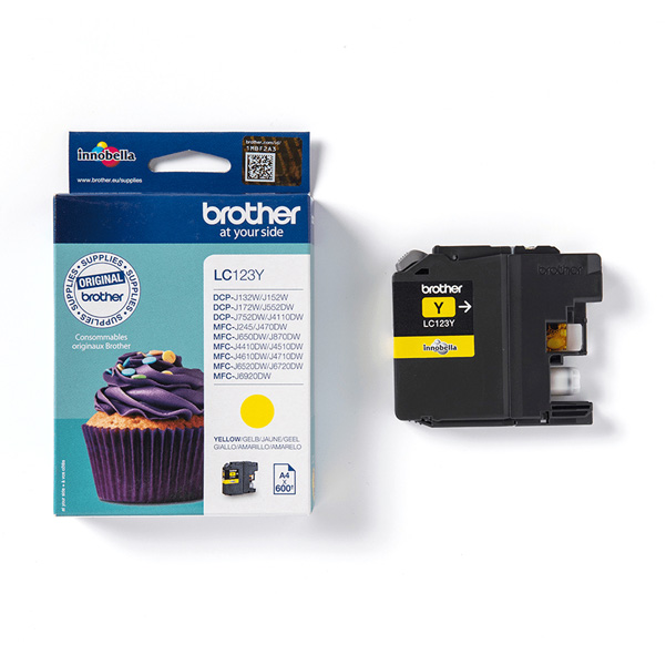 MD_BROLC123Y Brother - Cartuccia - Giallo - LC123Y- 600 pag - immagine 1