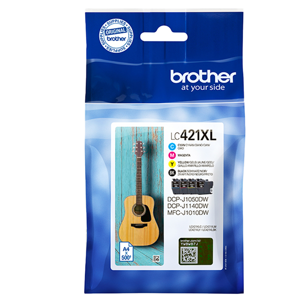 MD_BROLC421XLVAL Brother - Kit Cartucce - Nero/ Ciano/Magenta/Giallo - LC421XLVAL - 500 pag - immagine 1