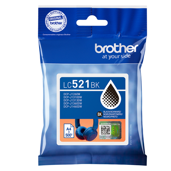 MD_BROLC521BK Brother - Cartuccia - Nero - LC521BK - 500 pag - immagine 1