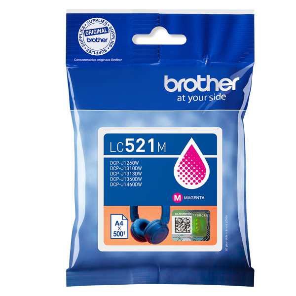 MD_BROLC521M Brother - Cartuccia - Magenta - LC521M - 500 pag - immagine 1