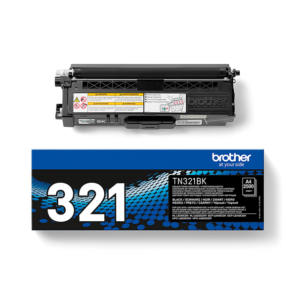 MD_BROTN321BK Brother - Toner - Nero - TN321BK - 2500 pag - immagine 1