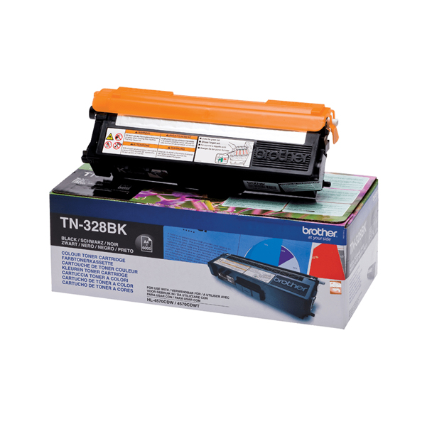 MD_BROTN328BK Brother - Toner - Nero - TN328BK - 8000 pag - immagine 1