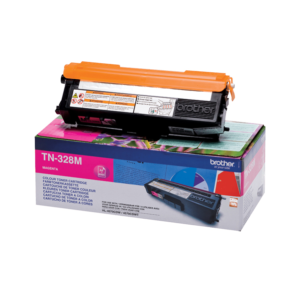 MD_BROTN328M Brother - Toner - Magenta - TN328M - 6000 pag - immagine 1