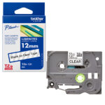 Brother - Nastro - Nero/Trasparente - TZe131S - 12mm x 4mt