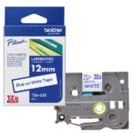 Brother - Nastro - Blu/Bianco  - TZE233 - 12mm x 8mt