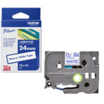 Brother - Nastro - Blu/Bianco - TZE252 - 24mm x 8mt