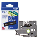 Brother - Nastro - Bianco/Nero - TZE355 - 24mm x 8mt