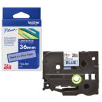 Brother - Nastro -  Nero/Blu - TZE561 - 36mm x 8mt