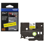 Brother - Nastro laminato flessibile - Nero/Giallo - TZeFX621 - 9mm x 8mt