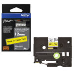 Brother - Nastro laminato flessibile - Nero/Giallo - TZEFX631 - 12mm x 8mt
