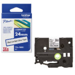 Brother - Nastro metallizzato - Nero/argento opaco - TZEM951 - 24mm x 8mt