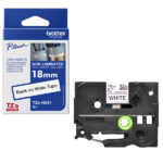 Brother - Nastro - Nero/Bianco - TZEN241 - 18mm x 8mt