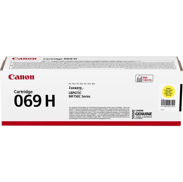 MD_CAN069HY Canon - Toner 069Y - Giallo - 5095C002 - 5.500 pag - immagine 1