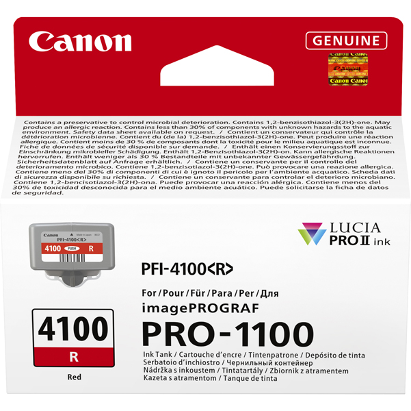 MD_CAN6785C001 Canon - Cartuccia PFI-4100 - Rosso - 6785C001 - immagine 1