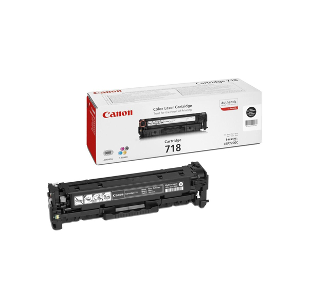 MD_CAN718BK Canon - Toner - Nero - 2662B002 - 3.400 pag - immagine 1