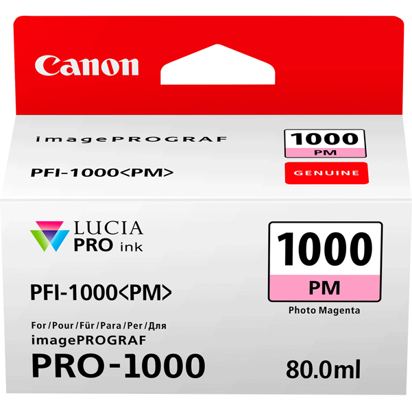 MD_CANPFI1000PM Canon - Cartuccia ink - Magenta fotografico - 0551C001 - 3.700 pag - immagine 1