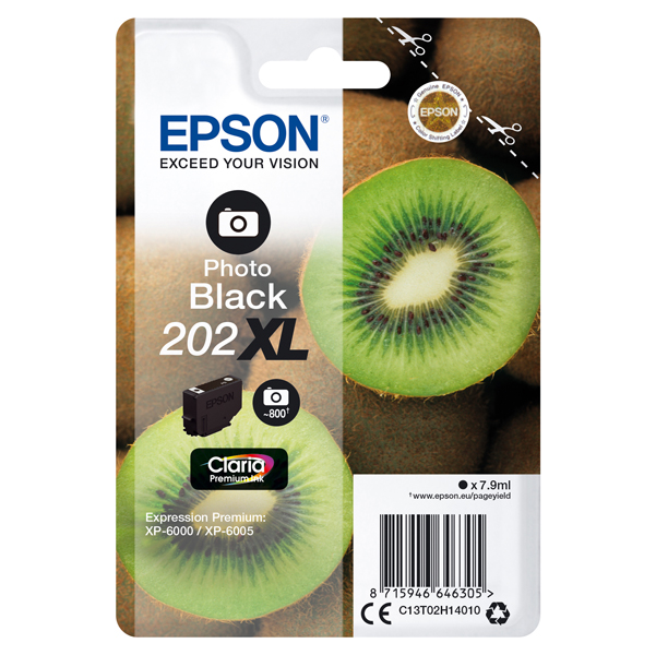 MD_EPST02H14010 Epson - Cartuccia ink - 202XL - Nero Photo - C13T02H14010 - 7,9ml - immagine 1
