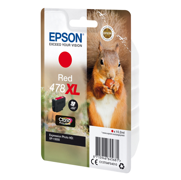MD_EPST04F54010 Epson - Cartuccia ink - 478XL - Rosso - C13T04F54010 - 10,2ml - immagine 1