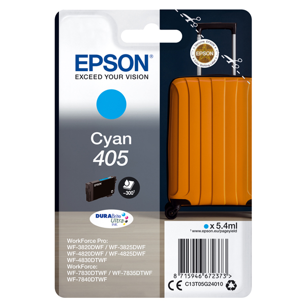 MD_EPST05G24010 Epson - Cartuccia ink - 405 - Ciano - C13T05G24010 - 300 pag - immagine 1