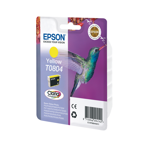 MD_EPST08044011 Epson - Cartuccia ink - Giallo Photo - T0804 - C13T08044011 - 7,4ml - immagine 1