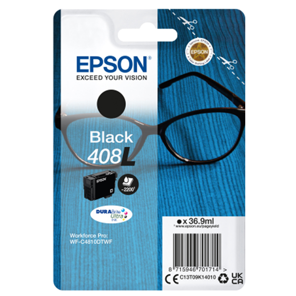 MD_EPST09K14010 Epson - Cartuccia DuraBrite Ultra 408L - Nero - C13T09K14010 - immagine 1