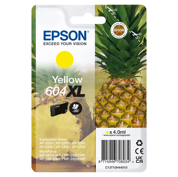 MD_EPST10H44010 Epson - Cartuccia - Giallo - 604XL - C13T10H44010 - 4 ml - immagine 1