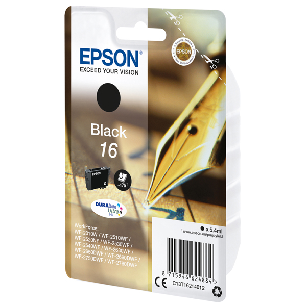 MD_EPST16214012 Epson - Cartuccia ink - 16 - Nero - C13T16214012 - 5,4ml - immagine 1