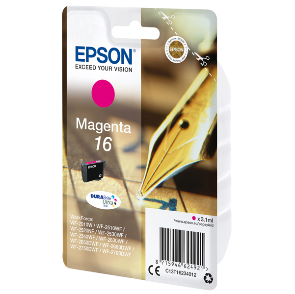 MD_EPST16234012 Epson - Cartuccia ink - 16 - Magenta - C13T16234012 - 3,1ml - immagine 1