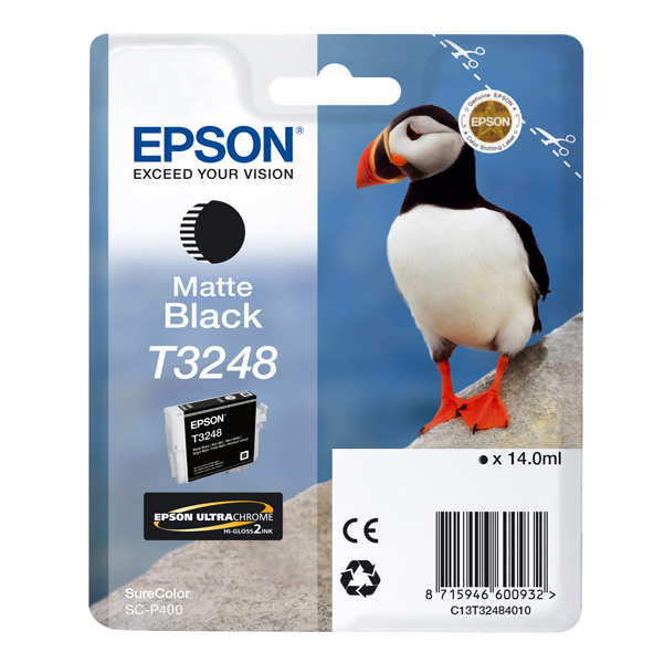 MD_EPST32484010 Epson - Cartuccia ink - Nero opaca - T3248 - C13T32484010 - 14ml - immagine 1