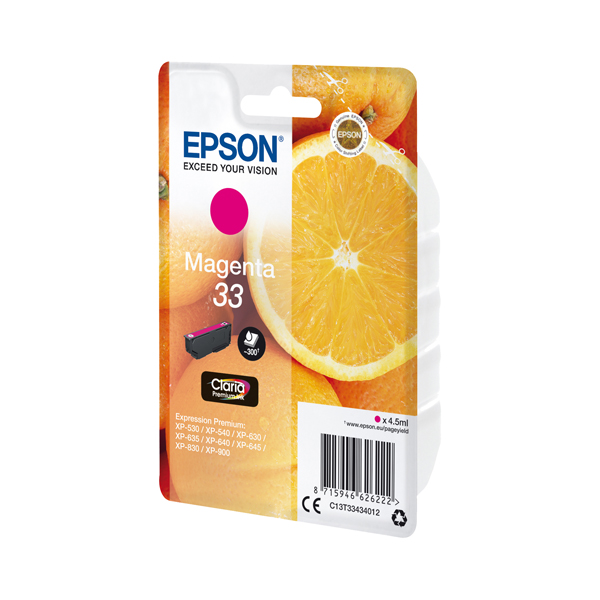 MD_EPST33434012 Epson - Cartuccia ink - 33 - Magenta - C13T33434012 - 6,4ml - immagine 1