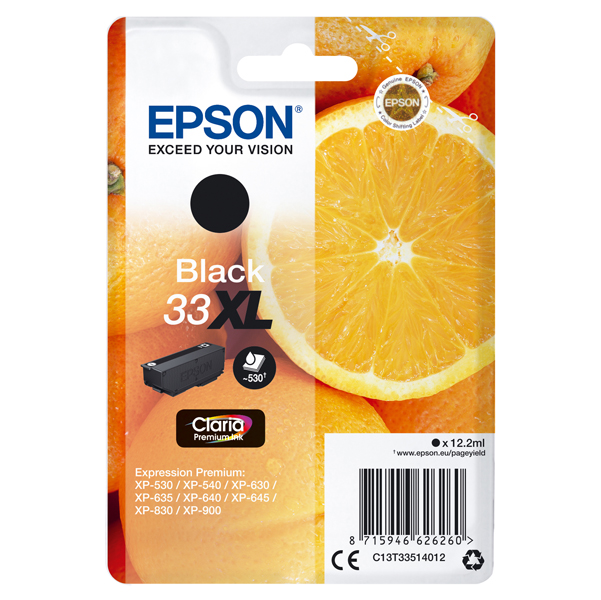 MD_EPST33514012 Epson - Cartuccia ink - 33XL - Nero - C13T33514012 - 12,2ml - immagine 1