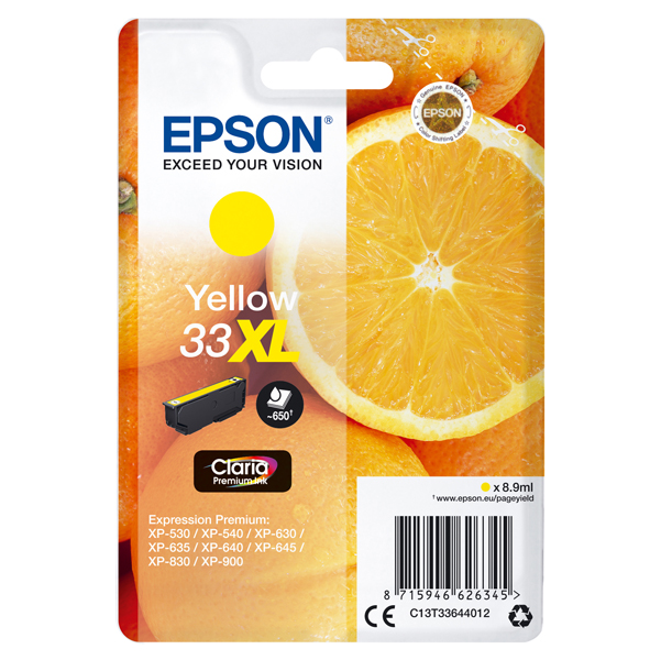MD_EPST33644012 Epson - Cartuccia ink - 33XL - Giallo - C13T33644012 - 8,9ml - immagine 1
