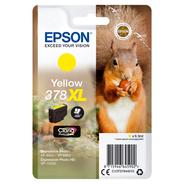 MD_EPST37944010 Epson - Cartuccia ink - 378XL - Giallo - C13T37944010 - 9,3ml - immagine 1