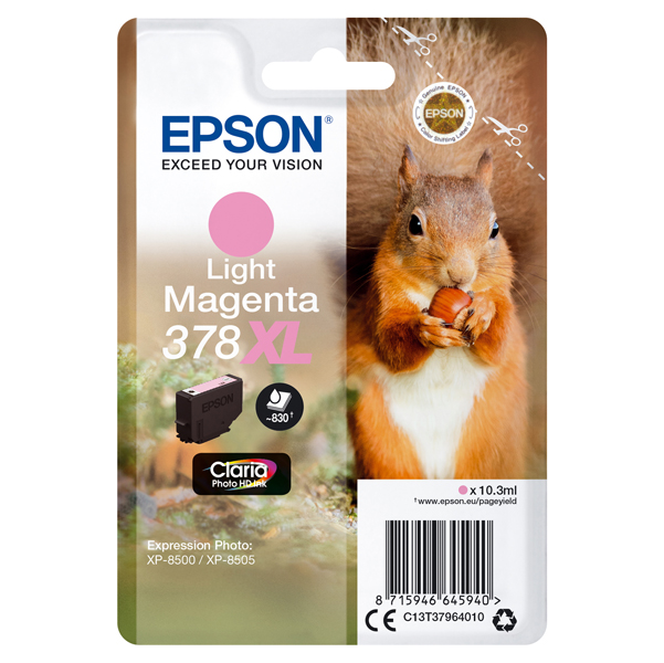 MD_EPST37964010 Epson - Cartuccia ink - 378XL - Magenta chiaro - C13T37964010 - 10,3ml - immagine 1