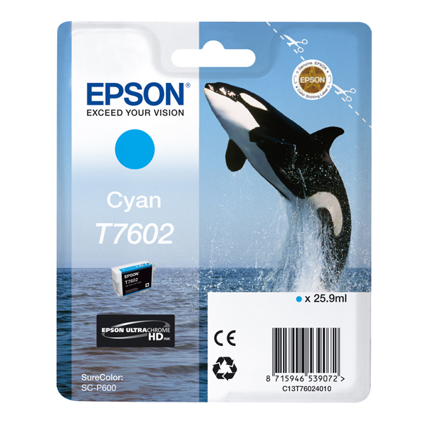 MD_EPST76024010 Epson - Cartuccia ink - Ciano - T7602 - C13T76024010 - 25,9ml - immagine 1