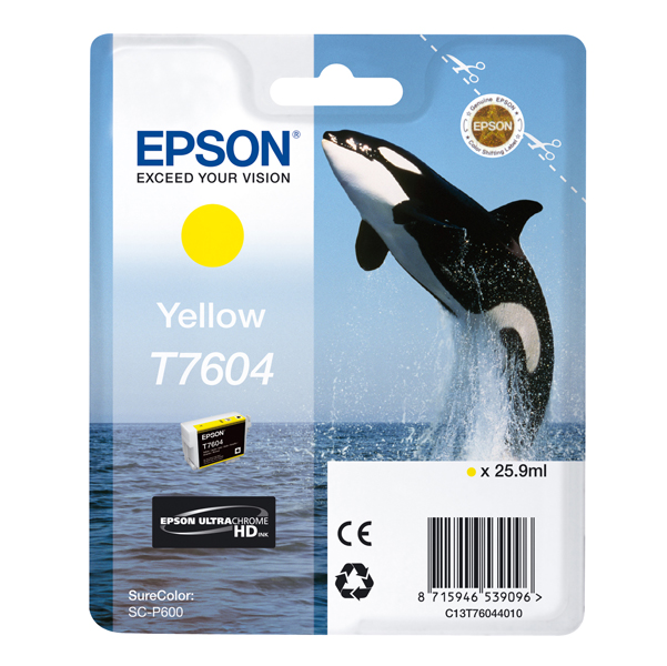 MD_EPST76044010 Epson - Cartuccia ink - Giallo - T7604 - C13T76044010 - 25,9ml - immagine 1