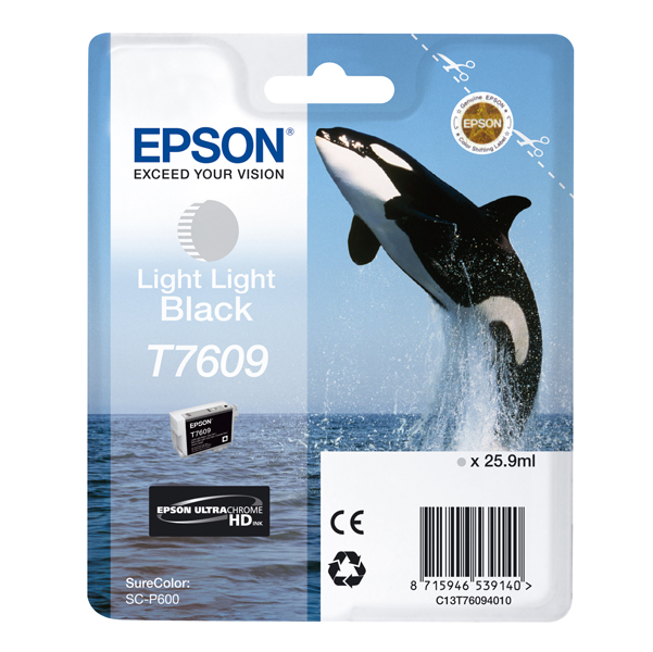 MD_EPST76094010 Epson - Cartuccia ink - Nero chiaro chiaro - T7609 - C13T76094010 - 25,9ml - immagine 1