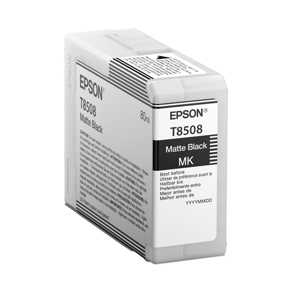 MD_EPST85080N Epson - Cartuccia per UltraChrome HD T8508N - Nero Matte - C13T85080N - 80ml - immagine 1