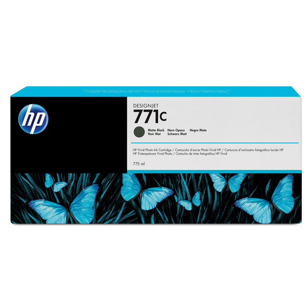 MD_HPB6Y07A Hp - Cartuccia ink originale - 771C - Nero opaco - B6Y07A - 775 ml - immagine 1