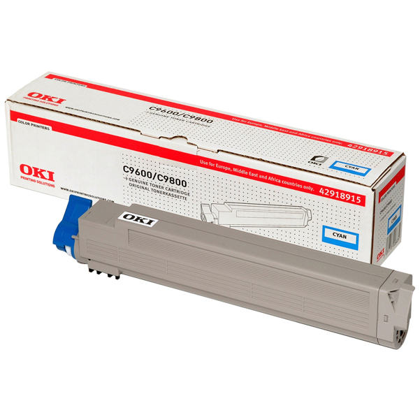 MD_OKIC9600C Oki - Toner - Ciano - C9600 C9800 - 42918915 - 15.000 pag - immagine 1
