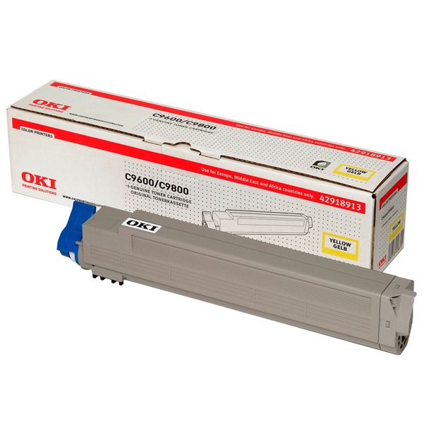 MD_OKIC9600Y Oki - Toner - Giallo - C9600 C9800 - 42918913 - 15.000 pag - immagine 1