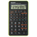 Sharp - Calcolatrice scientifica - verde - EL 501TBGR