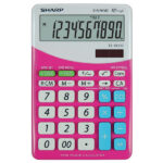 Sharp - Calcolatrice da tavolo - rosa - EL M332B - 10 cifre