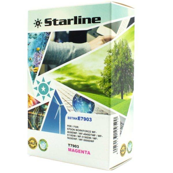 MD_SSTINKE7903 Starline - Cartuccia ink - per Epson - Magenta - T7903 - C13T79034010 - 19ml - immagine 1