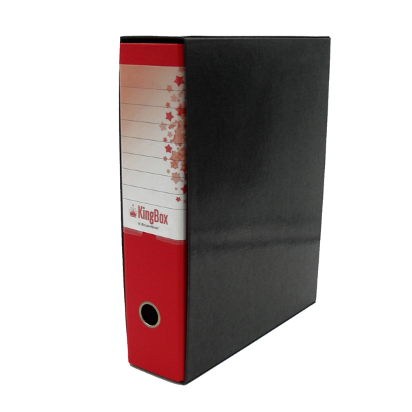 MD_STL4022 Registratore Kingbox - dorso 8 cm - protocollo 23 x 33 cm - rosso - Starline - immagine 1